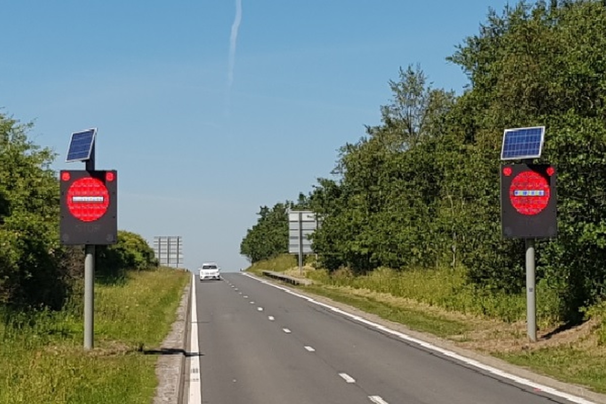 Технология Clearview Intelligence в действии на слип-роуд M9 junction 2